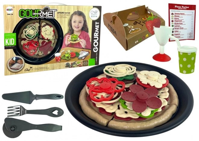 Set Pizza Cu Accesorii De Bucătărie Pentru Joacă