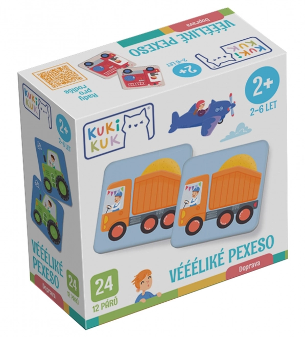 Pexeso mare cu vehicule de transport Kukikuk