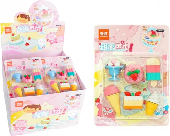Set de radiere Sweets 6 buc