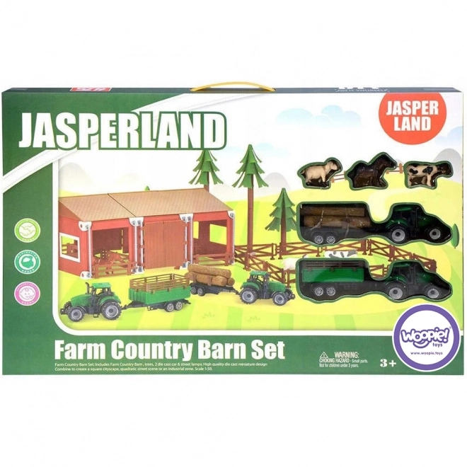 Set ferma cu animale și 2 tractoare 102 piese
