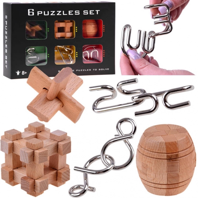 Puzzle metalice logice