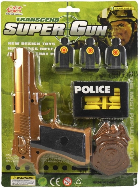 Pistolă pentru copii cu gloanțe moi 16 cm