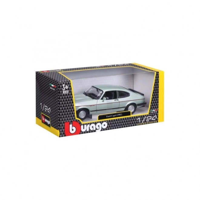 Mașinuță Ford Capri 1982 Bburago 1:24 Plus Verde Deschis