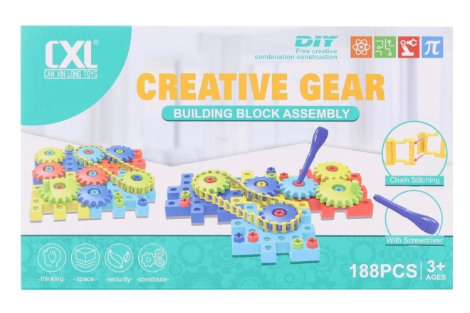 Set de construcție cu șuruburi