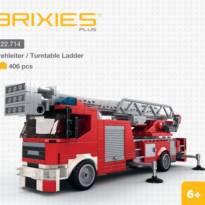 Brixies Plus camion de pompieri cu scară rotativă