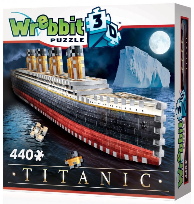 Puzzle 3D Titanic 440 piese tip Wrebbit