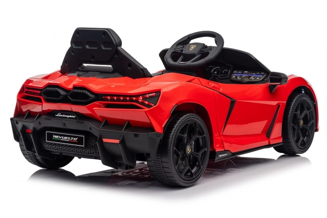 Mașinuță Lamborghini Revuelto pentru copii, roșie