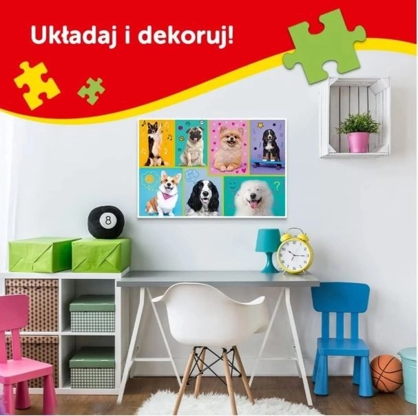 Puzzle din seria Glitter Brokat Gabby's Dollhouse