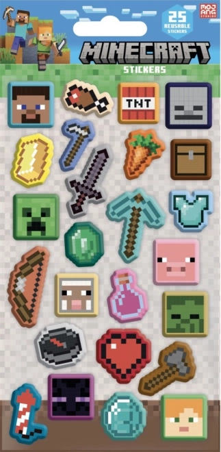 Minecraft 3D autocolante