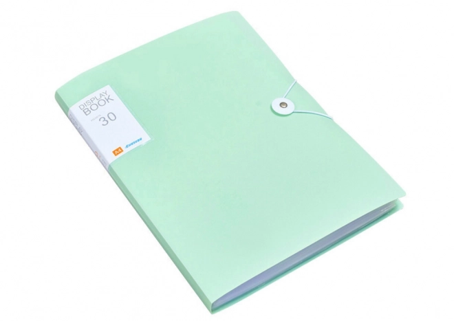 Dosar plastic cu elastic verde A4