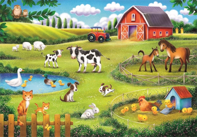 Puzzle Ferma Animalelor Clementoni 30 piese