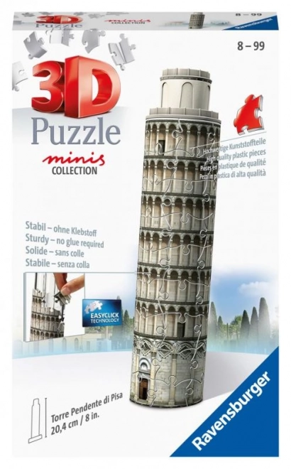 Puzzle 3D Mini Clădiri Turnul Înclinat din Pisa