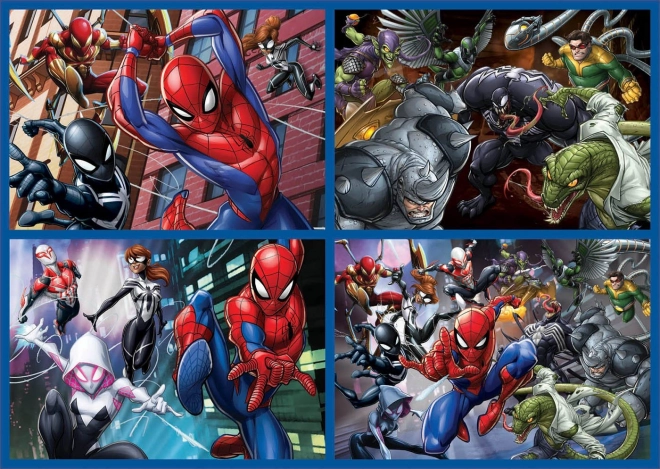 Puzzle progresiv Spiderman 4-in-1 de la EDUCA