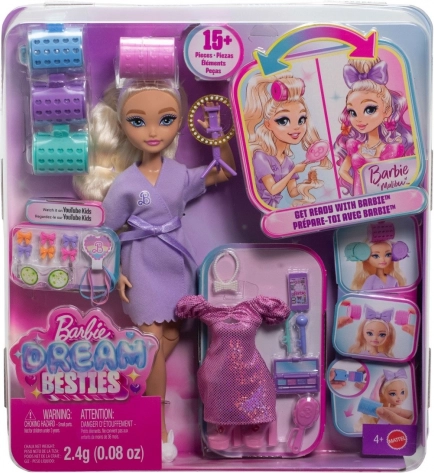 Barbie Dream Besties Malibu – păpușă fashion cu accesorii pentru petrecere