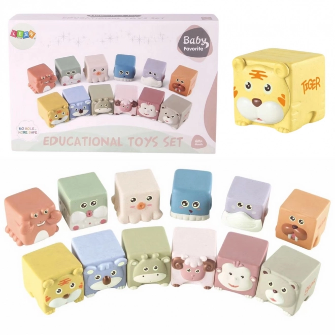 Set cuburi senzoriale moi cu animale