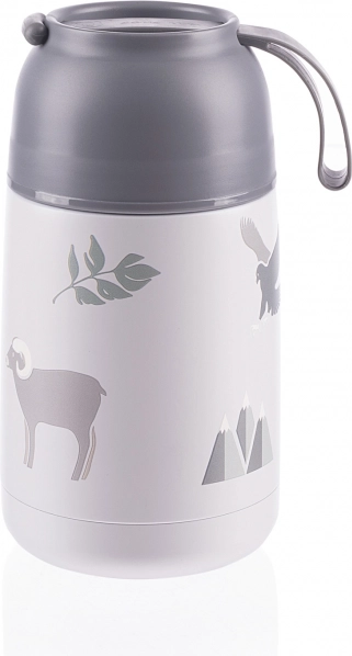 Termos pentru mâncare cu mâner din silicon 620 ml, Mountains