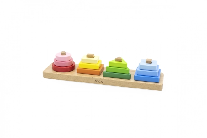 Sorter geometric din lemn pentru copii Viga