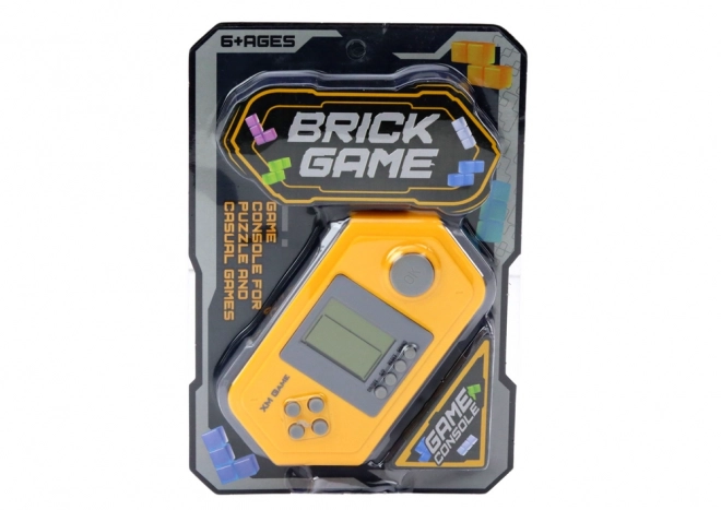 Consola electronică de jocuri Tetris Brick - galben-gri