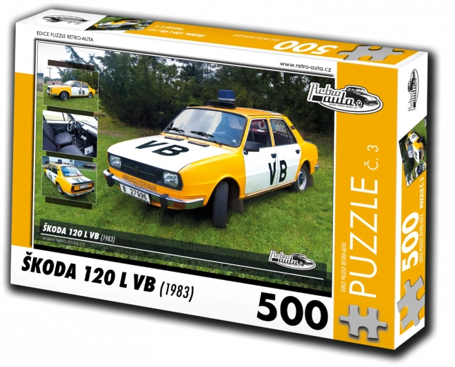 Puzzle Retro Auto Șkoda 120 L VB din 1983