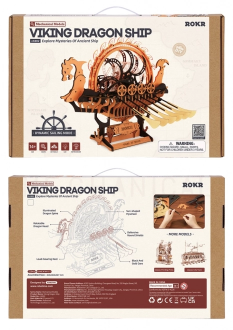 Puzzle 3D viking drakkar