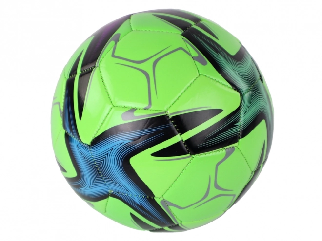 Minge de fotbal verde cu model, mărimea 5