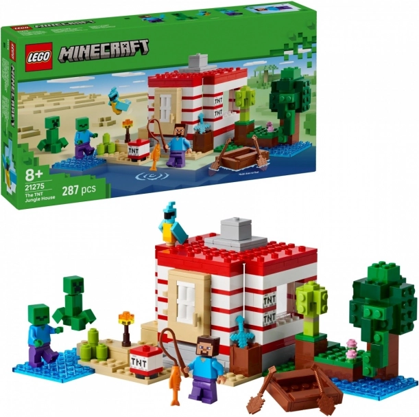 Casă TNT în junglă LEGO Minecraft