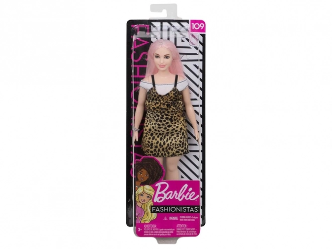 Lalea Barbie Fashionistas rochie cu imprimeu de leopard