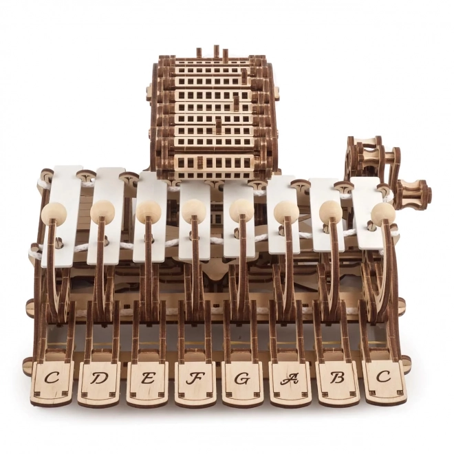 Puzzle mecanic 3D din lemn Ugears Celesta programabilă