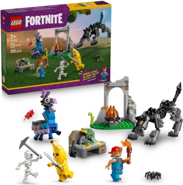 LEGO Fortnite Peely și Sparkplug Tabăra