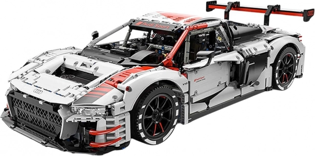 Set de construcție RC Auto Audi R8 1:8 de la Rastar cu 3322 Piese