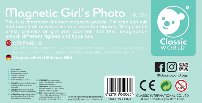 Puzzle magnetică prințese Classic World
