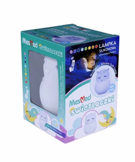 Lampă de noapte din silicon cu difuzor Bluetooth Bufnița HU HU