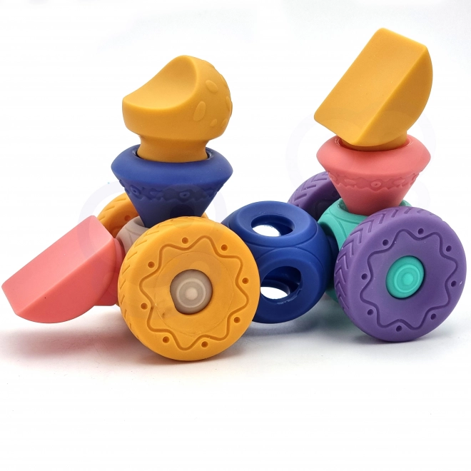 Set De Cuburi Sensory WOOPIE Pentru Bebeluși