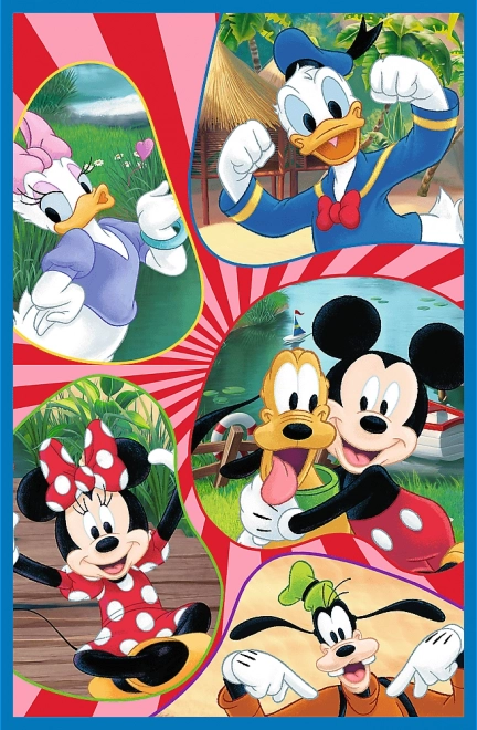 Puzzle Echipa Mickey Mouse 3x80 de piese