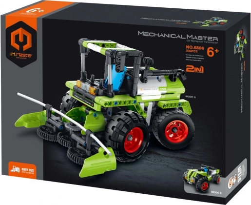 Set de construcție iM.MASTER combină și tractoraș 2în1, 335 piese