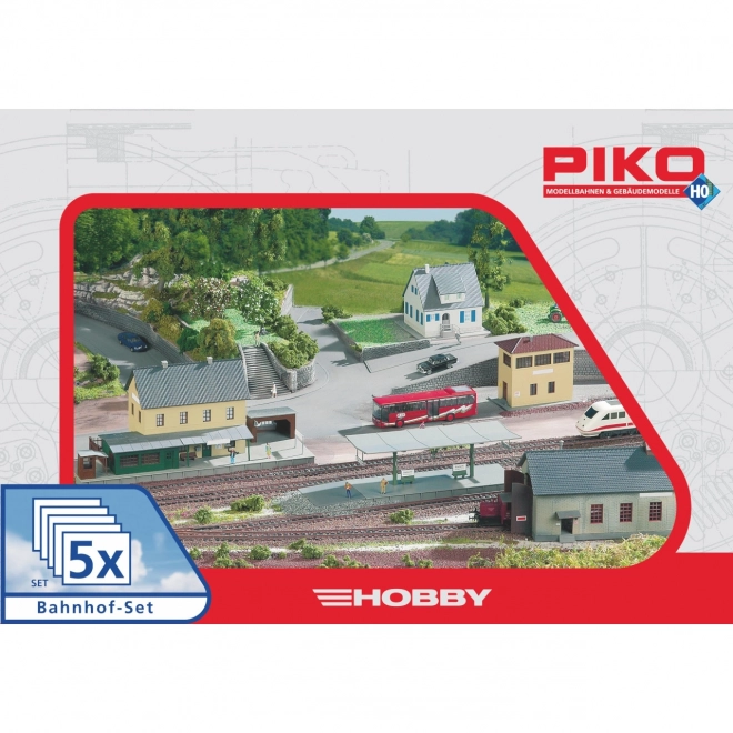 set hobby piko clădiri gară Neustadt, 5 piese