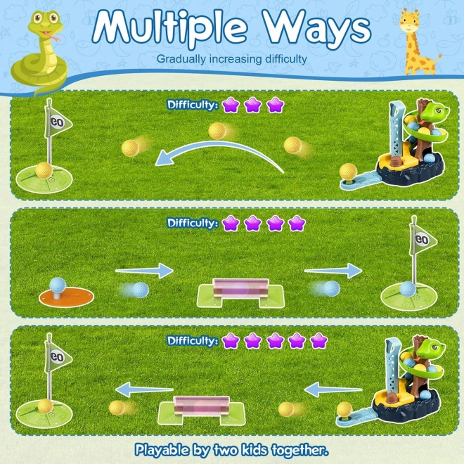 Mini golf pentru copii Snake Golf Woopie