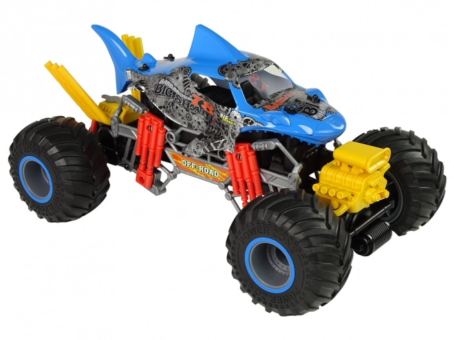 Mașină Off-Road Rechin Telecomandată Albastră 1:10