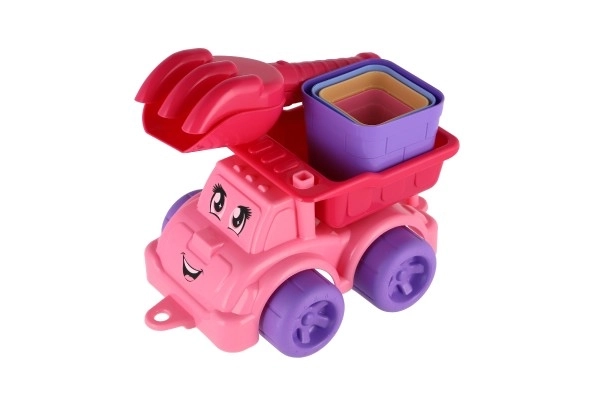 Set de joacă pentru nisip cu camion, accesorii și plasă