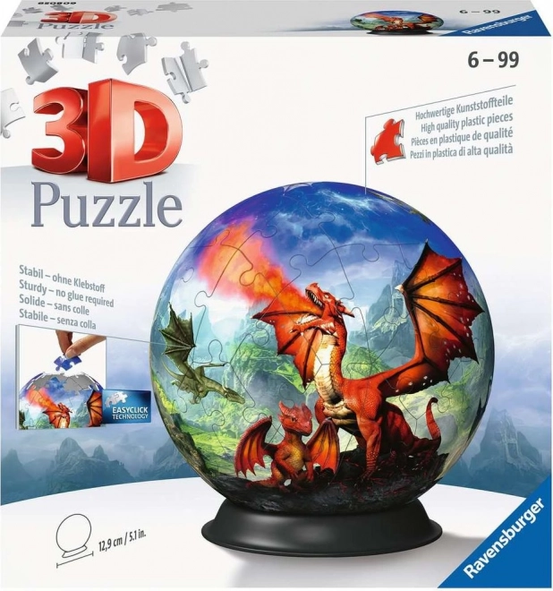 Puzzle 3D Ravensburger Mysticul dragonului