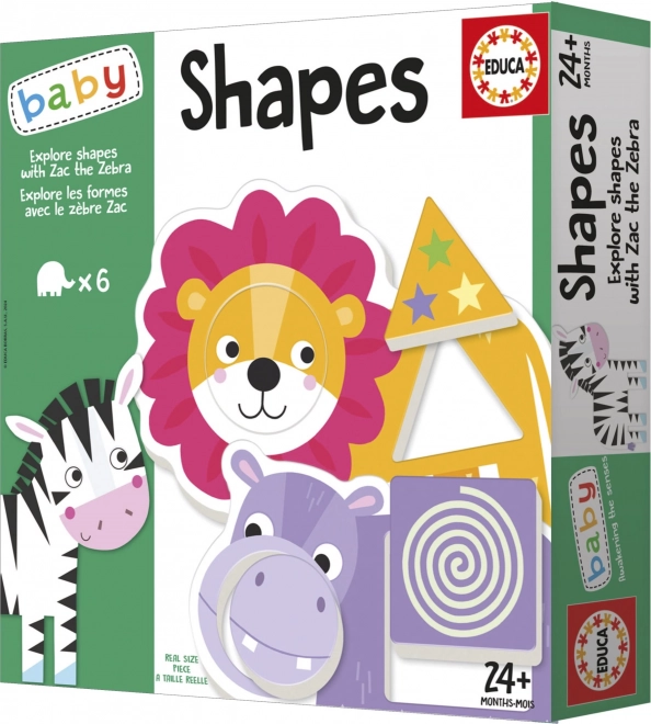 Vârstă Educa Baby Puzzle forme zebra Zak
