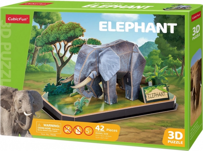 Puzzle 3D Elefant 42 piese