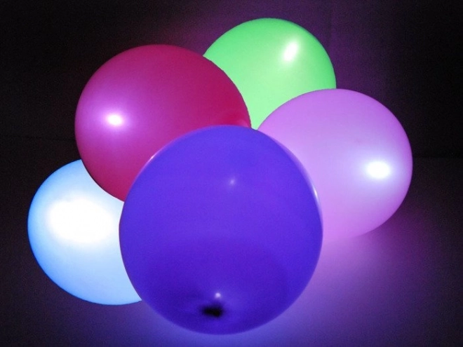 Balon LED decorativ pentru petreceri, set de 5 bucăți