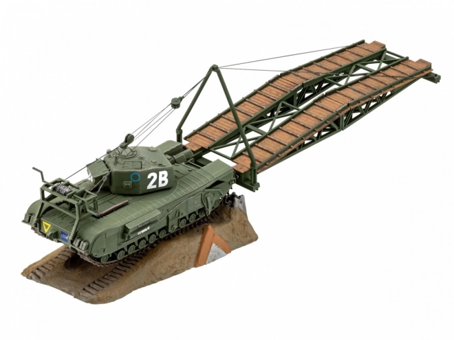 Model Churchill AVRE 1/76 din plastic