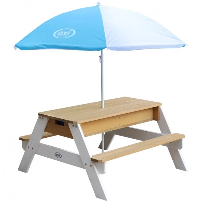 Masă de picnic pentru copii cu parasol AXI
