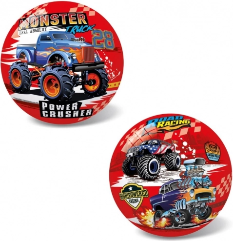minge cu motiv monster truck, 14 cm