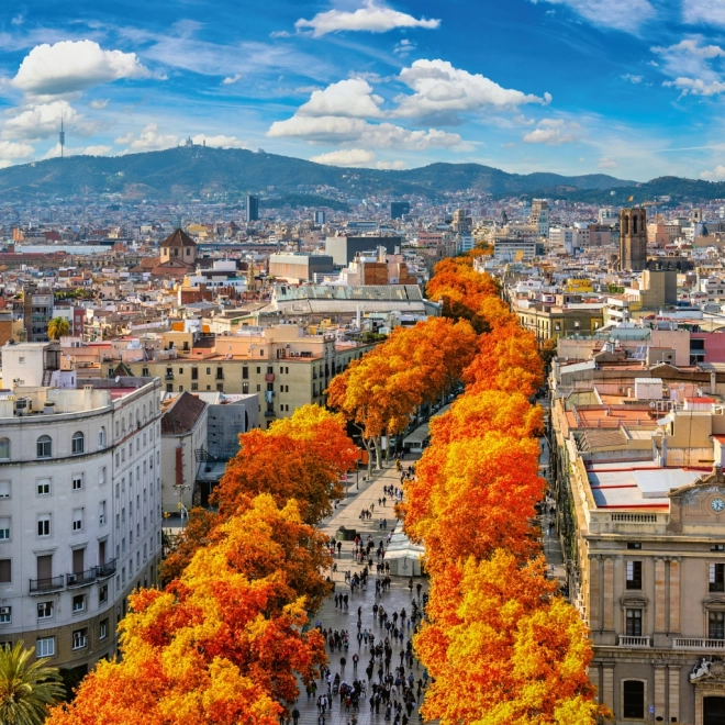 Calendar de notițe Barcelona 2026, 30 x 30 cm