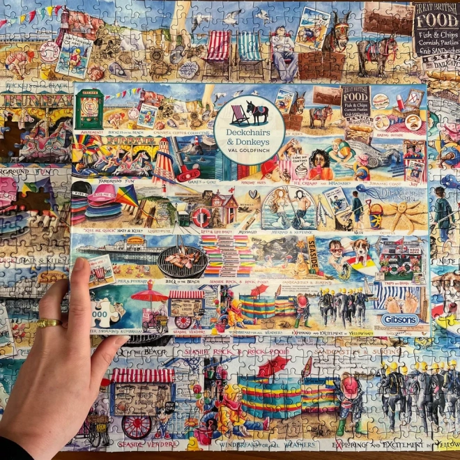 Puzzle în grădina cu măgaruși 1000 piese