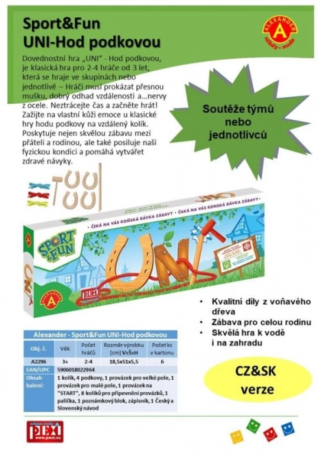 Joc de aruncare cu potcoave Sport&Fun UNI