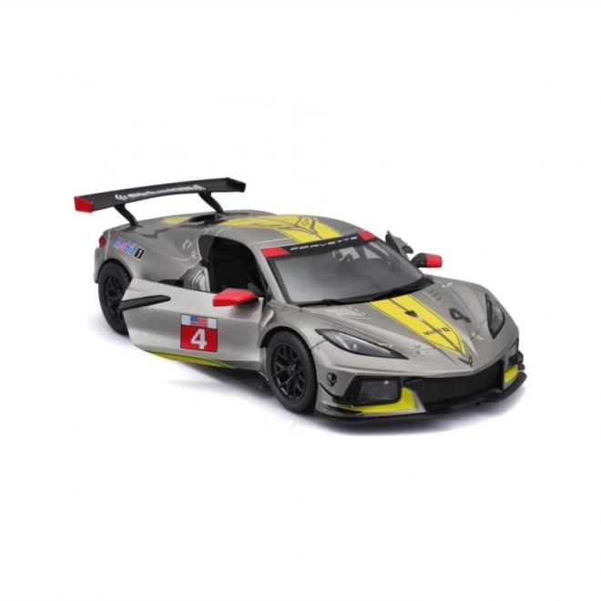 Model auto Chevrolet Corvette C8R Bburago 2020 galben